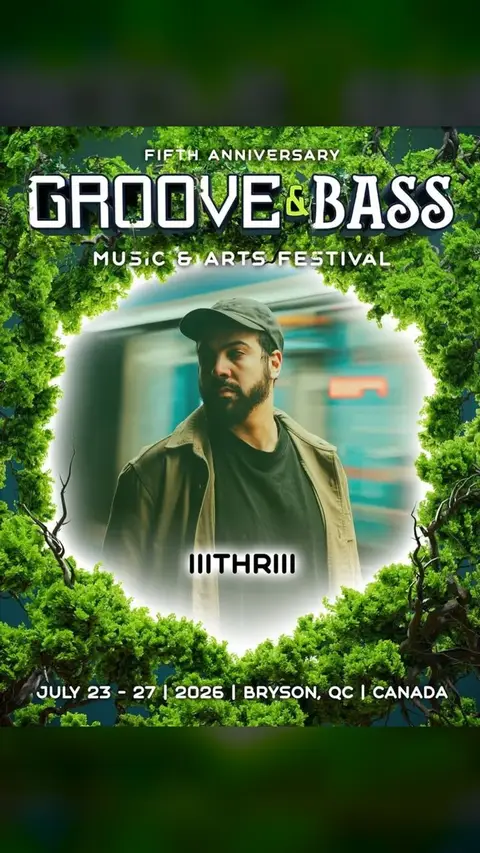 Flyer featuring Groove & Bass Festival – Bryson, QC