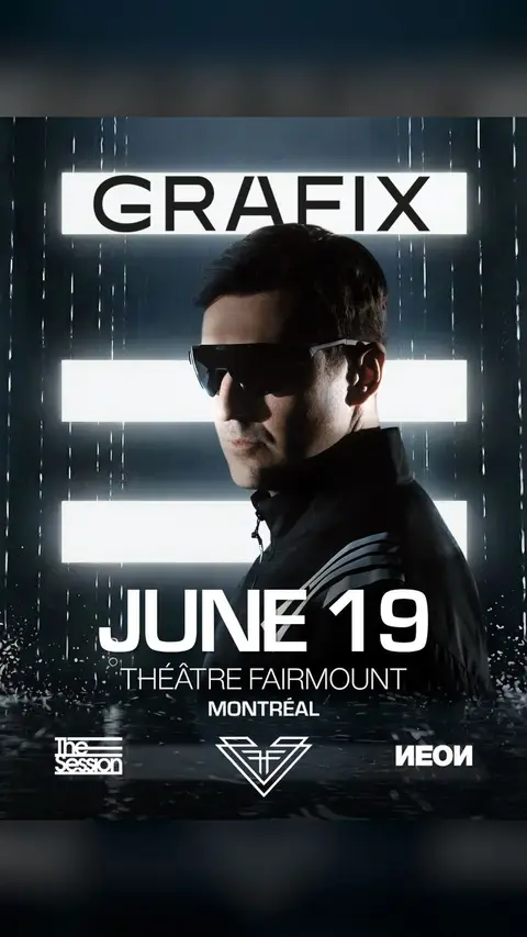 Flyer featuring Grafix – Théâtre Fairmount, Montréal