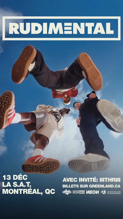 Flyer featuring Rudimental – Montréal